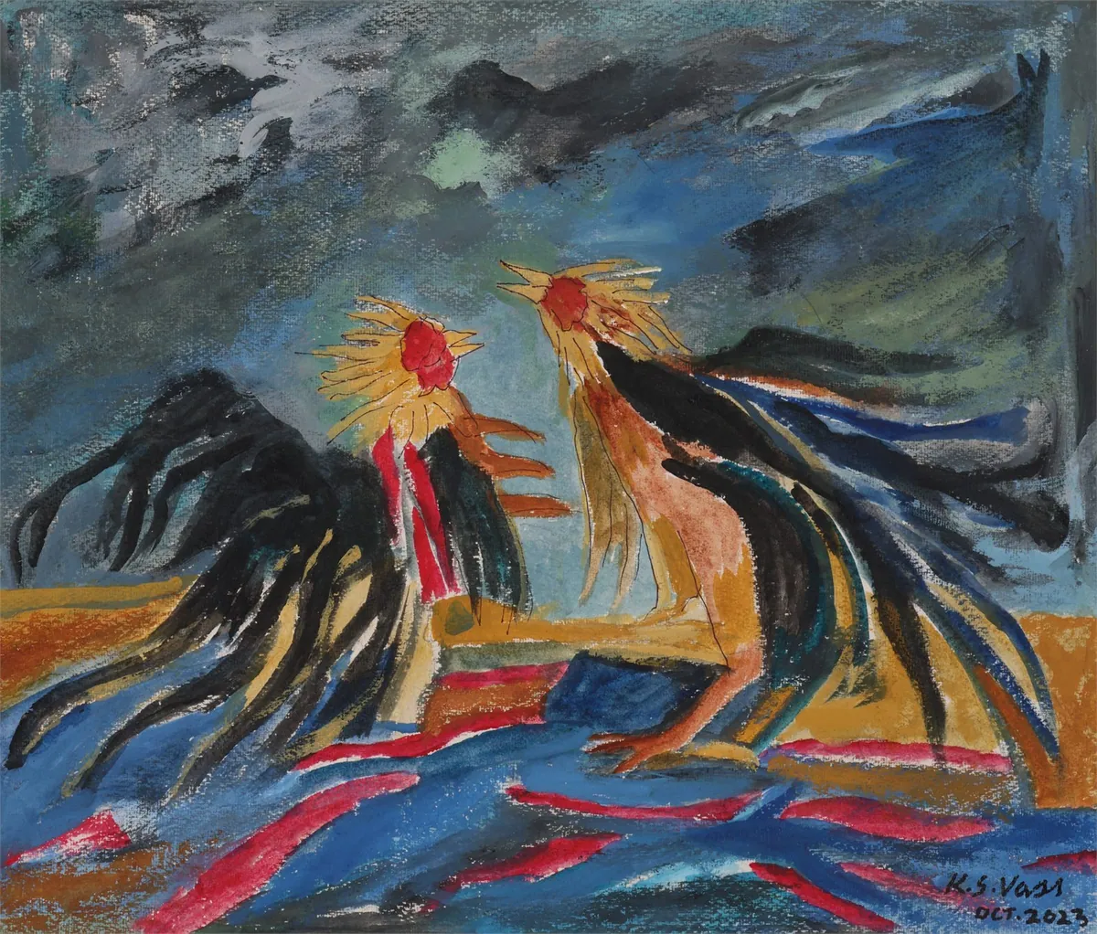 Cock Fight by K.S. Vass