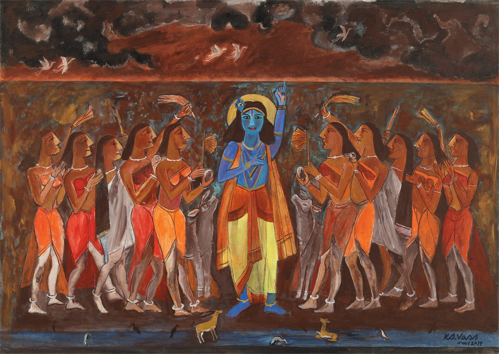 Govardhana Giridhari by K.S. Vass