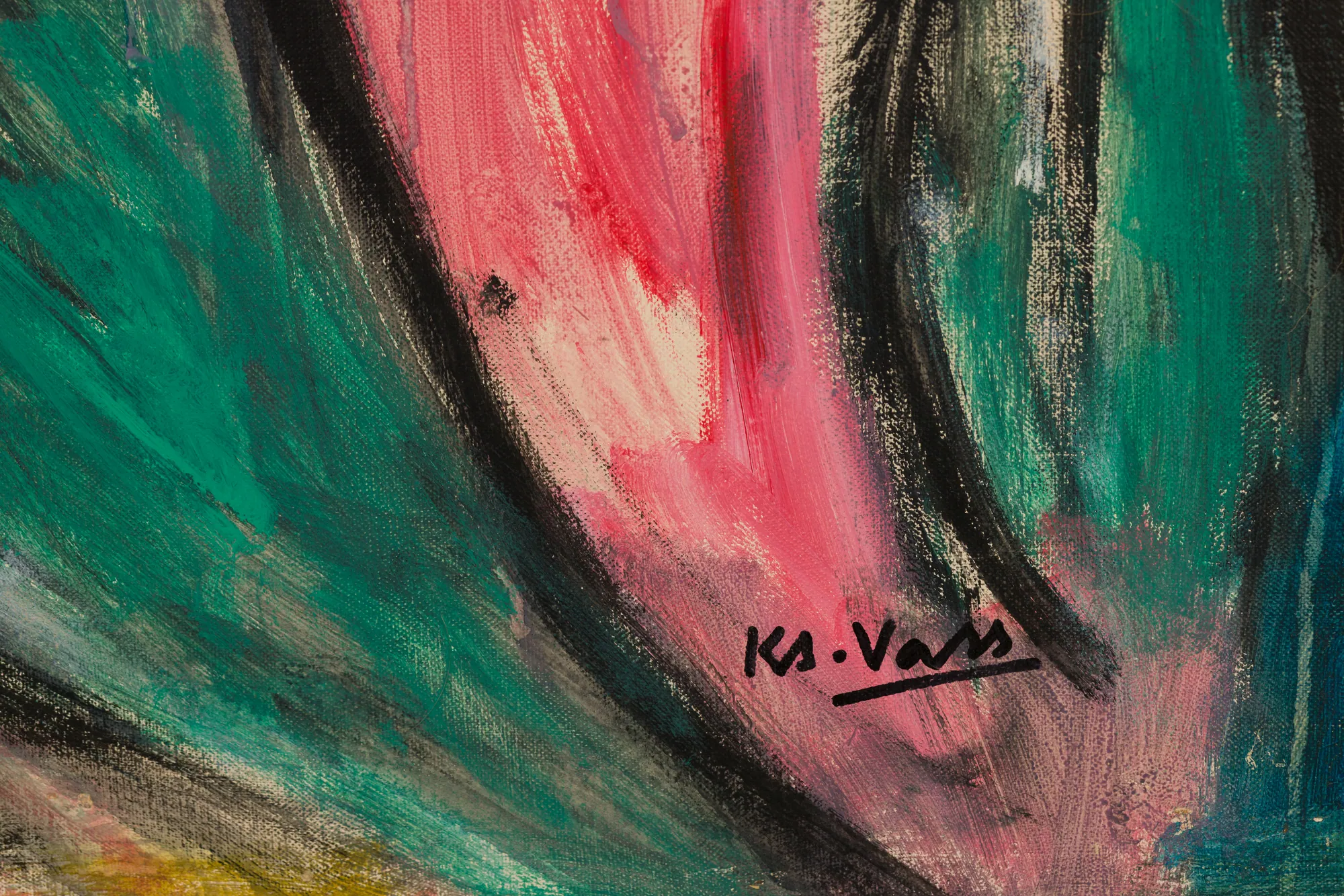 Green, Pink and Black supporting view 4
